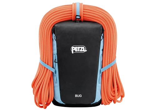 PETZL BUG Rock Climbing Backpack | For Single-Day Multi-Pitch Climbing - color: Smoked Blue