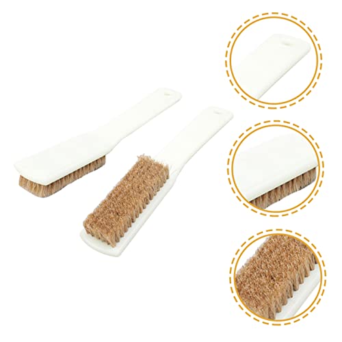 KICHOUSE 2pcs Boar Hair Bouldering Brush Compact Cleaning Tool for Sports Climbing Handle for Chalk Removal Rocks