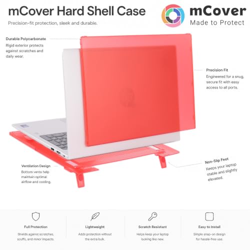 mCover Case Only Compatible for 2022～2025 16" HP ProBook 460 | 465 G11 & EliteBook 860 | 865 G9 G10 G11 Series Windows Notebook PC (Not for Other HP Models)- Red - color: Red