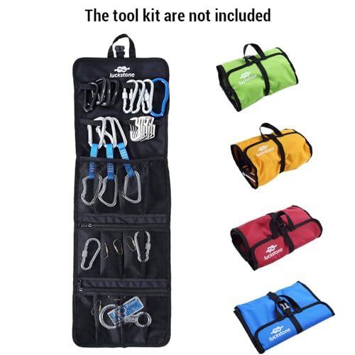 HXBER Climbing Quickdraw Hanging Storage Bag Climbing Gear Organizer Bag Small Tools Organizer Pouch