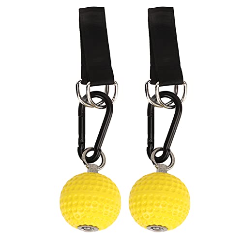 Pull Up Ball Grip Set, Climbing Pull Up with Stainless Steel Hooks and Reinforcing Belts, Anti - Slip PU Training Balls for Forearm & Grip Strength, Indoor Outdoor Horiz