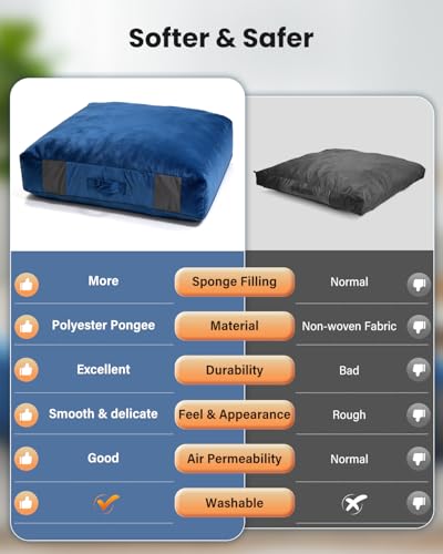 Crash Pads for Kids Sensory, Climbing Crash Pads, Crash Mat Sensory Room Play Equipment, Soft Foam Landing Zone, Luxe Velour, Cover Washable - size: 5FT