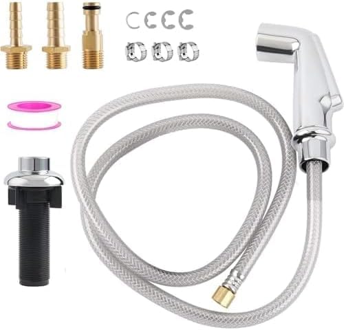 Universal Kitchen Sink Side Sprayer Replacement with Quick Adapter, Chrome