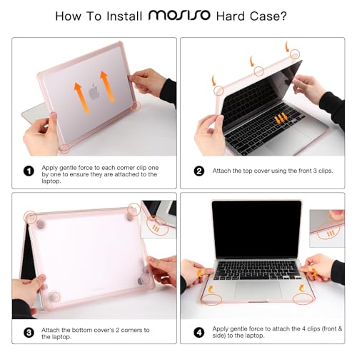 MOSISO Compatible with MacBook Air 13 inch Case M5 2026 M4 M3 M2 2025-2022 | A3449 A3240 A3113 A2681, 3 in 1 Kit Crack-Resistant Heavy Duty Protective Hard Shell Case Cover with TPU Bumper, Black - color: Black