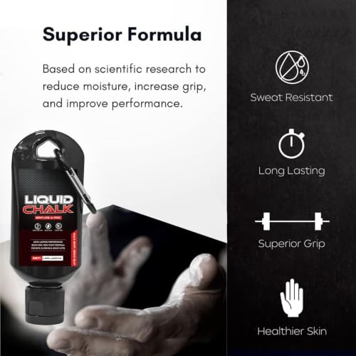 Liquid Chalk 50ml Gymnastics Grip Support | Rock Climbing Chalk for Men Women Powerlifters Weightlifters Athletes Gymnasts Trainers Competitors Gym Studio Bouldering
