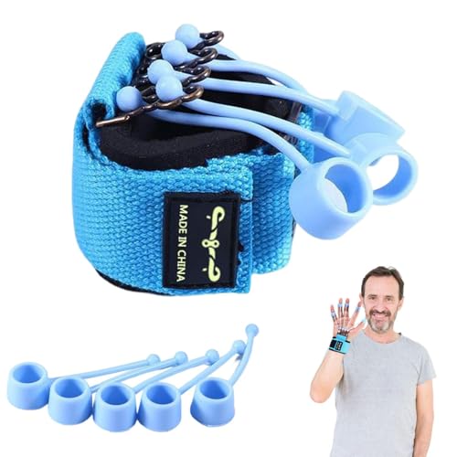 Grip Strength Exerciser Silicone Finger Grip Trainer Extensor Stretching | Adjustable for Wrist Physical Rehabilitation, Adults Hand Cramps Recovery, Men Women - color: 40 pounds