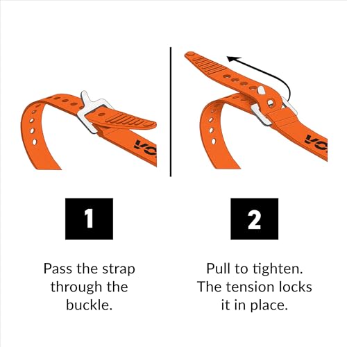Voile Straps - 20" Aluminum Buckle Red - color: Red