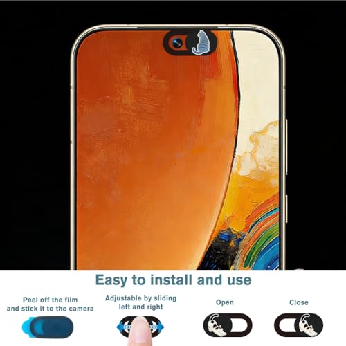 6Pcs 6 Styles Cat Camera Cover Slide Cute Privacy Guard Accessories, 0.04 Inch Ultra Thin Webcam Cover Protector Blocker for Laptop Desktop Computer Tablet Notebook Mini PC Home Office Use - color: Cat