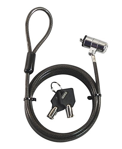 Sendt 10 Foot Black Notebook/Laptop Keyed Lock Security Cable Extra Long!