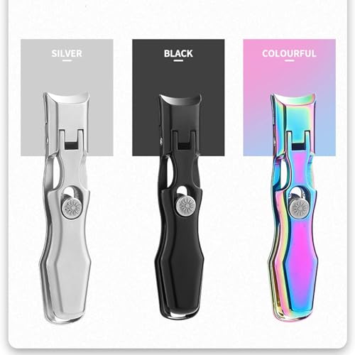 Nail Clippers, Stainless Steel Nail Clippers, Portable for Thick Nails - color: 2color