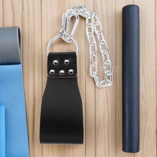 GALPADA Weightlifting Dip Belt with Heavy-duty Iron Chain Adjustable Waist Weight Belt for Men Bodybuilding and Strength Training Gym Workout Accessories