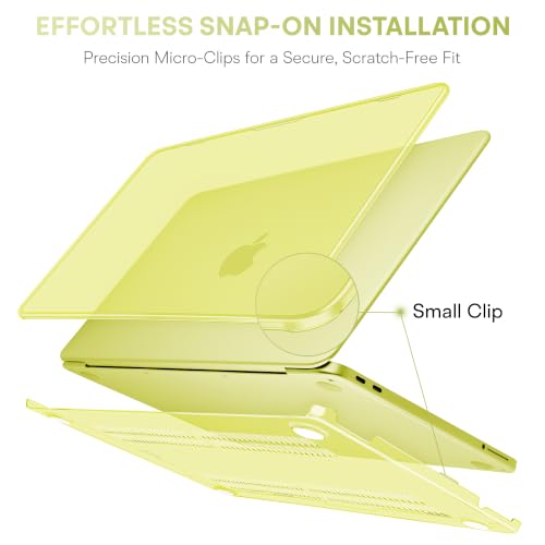 May Chen for MacBook Neo 13 inch Liquid Retina Display ((2026 Release A3404), Slim & Lightweight Protective Case with Screen Protector&Keyboard Cover&Dust Plug, Crystal Citrus - color: Crystal Citrus
