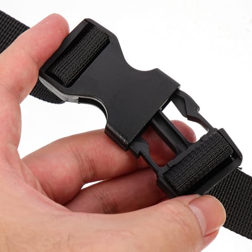 2pcs Heavy Duty Nylon Bundle Straps with Buckle, Sturdy Adjustable Cargo Securing Webbing Belt for Backpack, Tent, Yoga Mat Fastening and Load Tightening