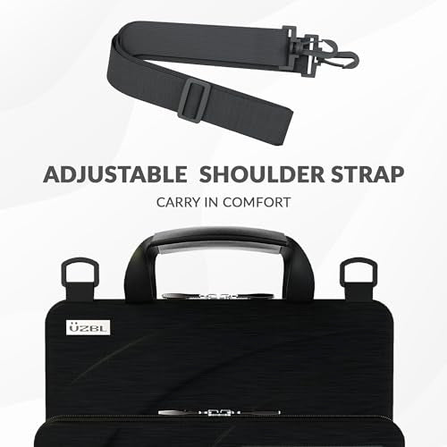 13-14 inch Always on Pouch Work In Case For Chromebook and Laptops, Designed For Students, Classrooms, and Business - color: Black Fabric