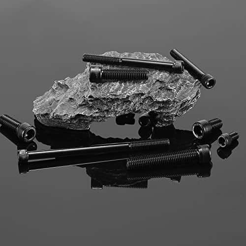 1/2-13 x 1 Inch Socket Head Cap Screws Bolts, 20Pcs 304 Stainless Steel 18-8, Allen Socket Hex Drive, Full Thread, Black Oxide by SG TZH(with Hex Spanner) - size: 1/2-13 x 1"