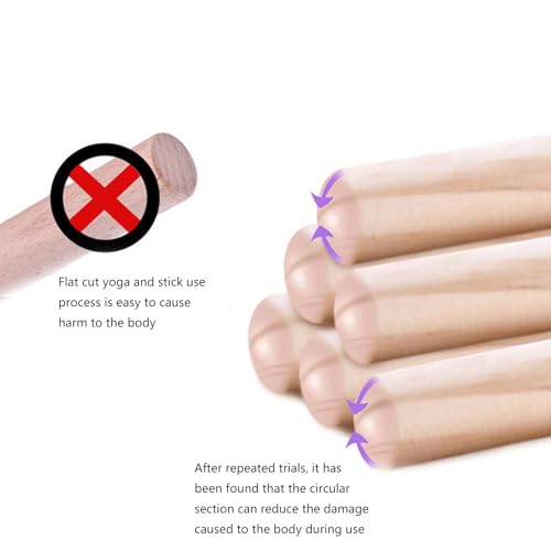 Correct Postures Exercise Stick Mobility Fitness Poles Portable Wood Training Stick Stretching Tool for Women Mobility