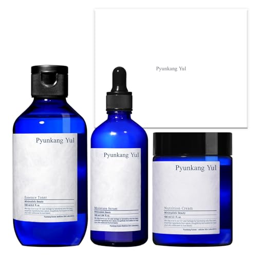 Pyunkang Yul PKY Barrier Line Skincare Gift Set, Holiday Essentials for Moisturizing & Nourishing, Toner, Serum & Face Cream, Ideal for Gifting (3-Item Set) - color: Barrier line(Gift-Wrapped)
