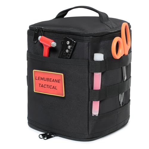 Tactical Camping Storage Bag 7L Utility Tote Bag Trunk Organizer (OD Green) - color: OD Green