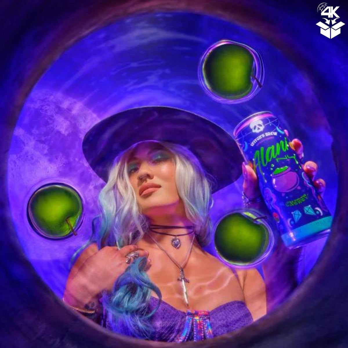 Alani Nuu Witches Brew Pack of 6 – 12 fl oz | 4K Logistics Bundle