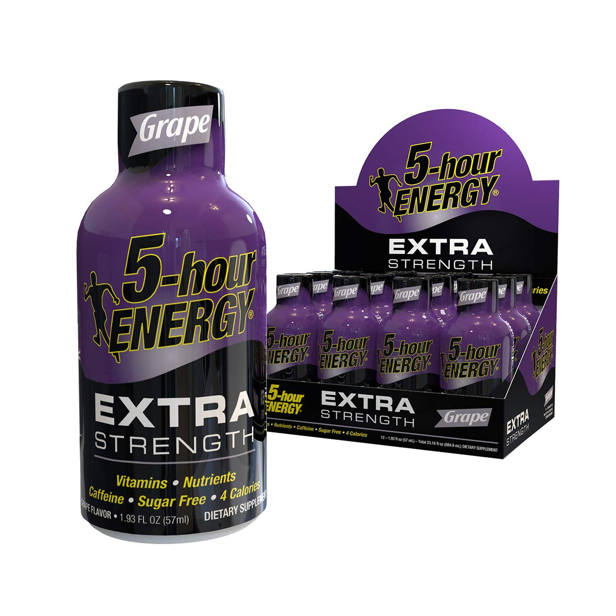 5-hour ENERGY Extra Grape Flavor - 12/2oz Shots