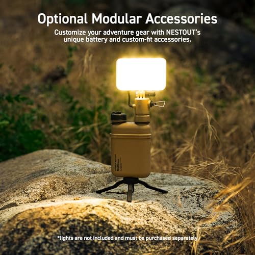 ELECOM NESTOUT Rugged Power Bank, 15000mAh Outdoor Charger, 32W USB C Fast Charging PD, Waterproof IP67, Heavy Duty Shockproof, Tactical Battery Pack for iPhone Tablet Hiking Camping Survival (Beige) - color: Beige