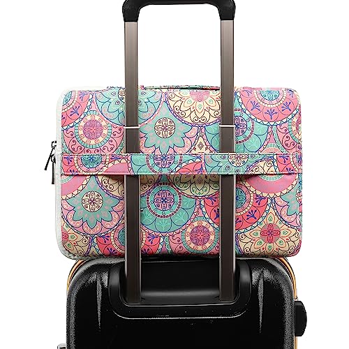 360° Protective Laptop Sleeve Case Bag with 2 Pockets,Handle and Luggage Strap for iPad 12.9 inch,MacBook Pro Air 13" and 12.5 inch-13.3 inch Screen Laptop (Bandanna) - color: Bandanna, size: 12.5 inch-13.5 inch