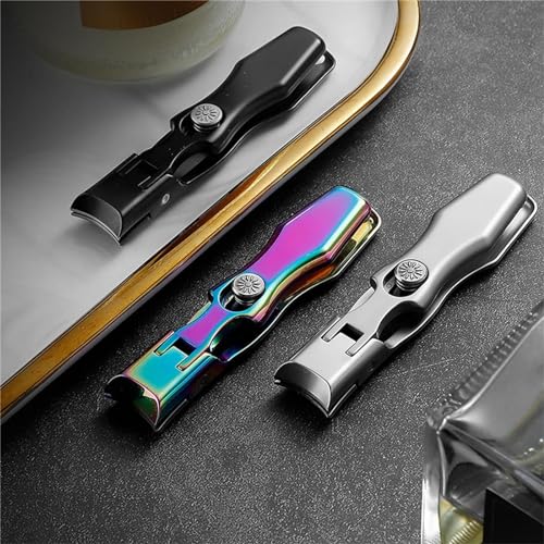 Nail Clippers, Stainless Steel Nail Clippers, Portable for Thick Nails - color: 2color