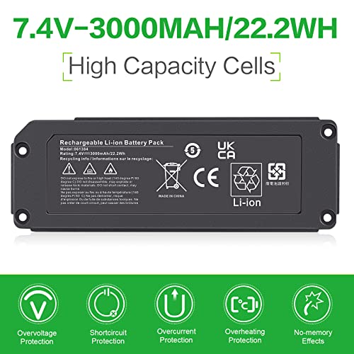 Futurebatt 061384 061385 Battery for Bose Soundlink Mini I one Gen 1 Speaker US Version bateria para 413295 61385 61384 61386 63287 061384 061386 063287 - size: Soundlink Mini 6.10 × 4.13 × 1.97 in