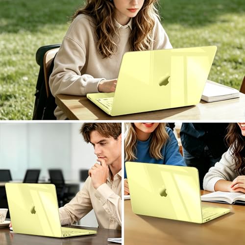 MOSISO Compatible with MacBook Neo Case 13 inch 2026 A3404 A18 Pro Chip | Ultra-Thin Surpass Natural Beauty Seamlessly Closes Protective Hard Shell Case Cover, Crystal Citrus - color: Crystal Citrus