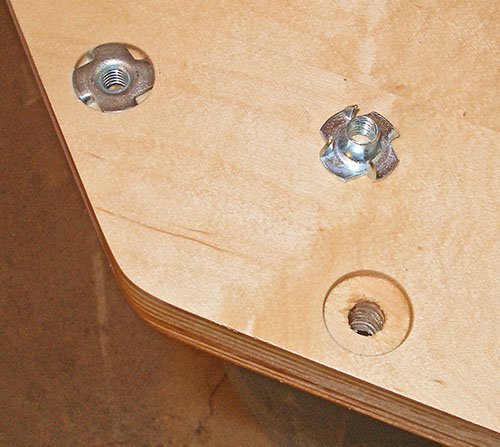 Escape Climbing Four Pronged Zinc T-Nut | Durable Steel Hardware for Rock Climbing Holds | Easy Install (100)