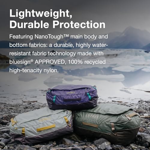 Osprey Transporter Lightweight Travel Duffel Bag - Extra Large Water Resistant Durable Gear Bag for Men and Women - color: Raven Black, style: 95l