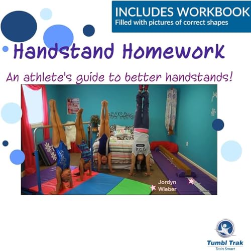 Tumbl Trak Handstand Homework Gymnastics Door Mat for Kids Home Training - color: Pink
