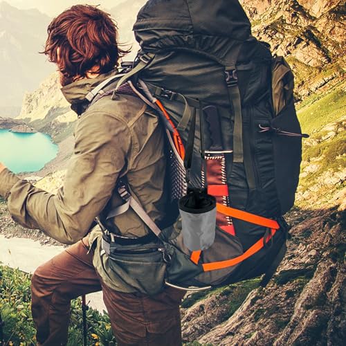 Outdoor Anti-Slip Powder Bag for Rock Climbing and Bouldering with Wear-Resistant Oxford Fabric and Fleece Material Portable Chalk Powder Storage Bag for Camping and Outdoor Use