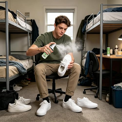 Shoe Odor Spray 60ml Powerful Long-Lasting Freshener | Foot Odor Spray for Leather Boots Footwear Tennis Hockey Closet Home Sneaker