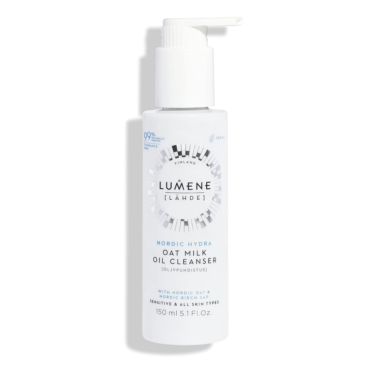 Lumene Nordic Hydra Oat Milk Oil Cleanser Makeup Remover Vegan 150 ml
