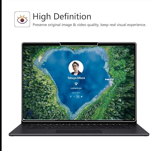 Megoo ArmorShield Screen Protector for Surface Laptop 13 Inch (2025) | Tempered Glass, [9H+ Military Grade] [3X Shatterproof Protection], HD Clear, Easy Installation, 2 Pack - size: Laptop 13" (2025)