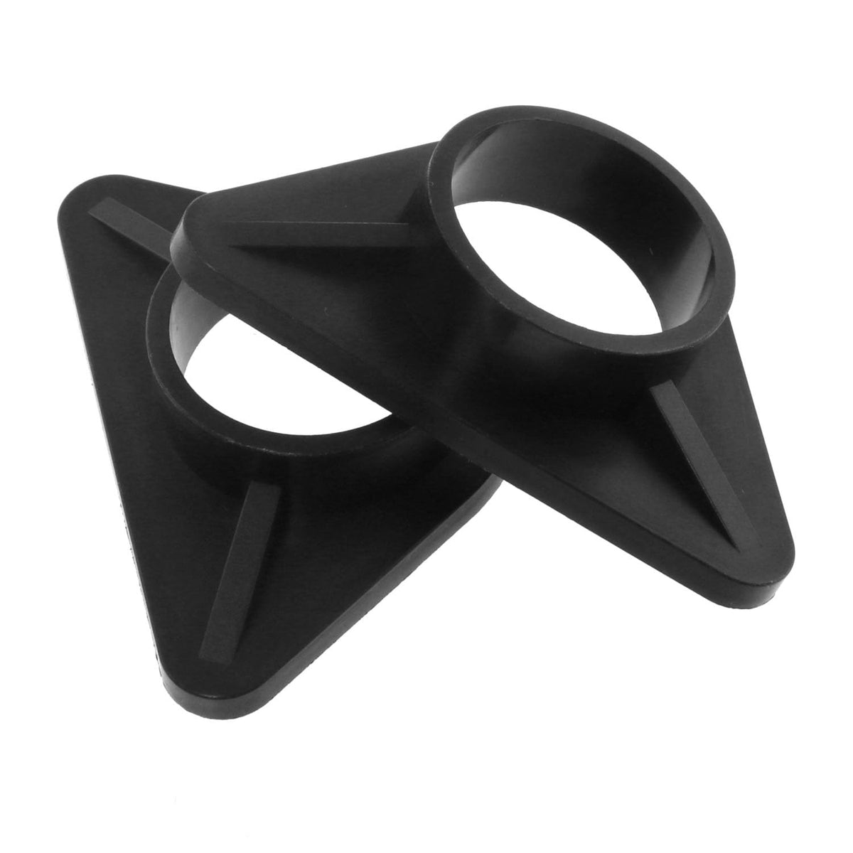 Maxmoral 4PCS Kitchen Faucet Reinforcement Bracket PP Triangular Stable Structure 36mm Inner Diameter Accessory for Sink Faucet Base Black