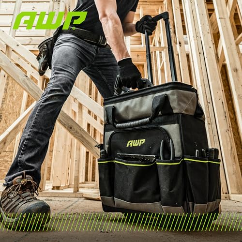 AWP Tool Bags, Premium Tool Bag, Black, Durable Tool Tote, for Professionals and Contractors - size: 14 Inch, style: Tool Bag
