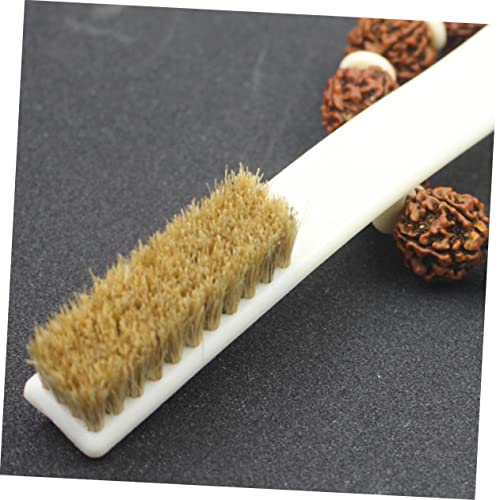 Veemoon 2pcs Bouldering Brush Sturdy Boar Hair Bristles Handle for Outdoor Climbing Rock Cleaning Sports Cleaning Brush for Bouldering Chalk Removal