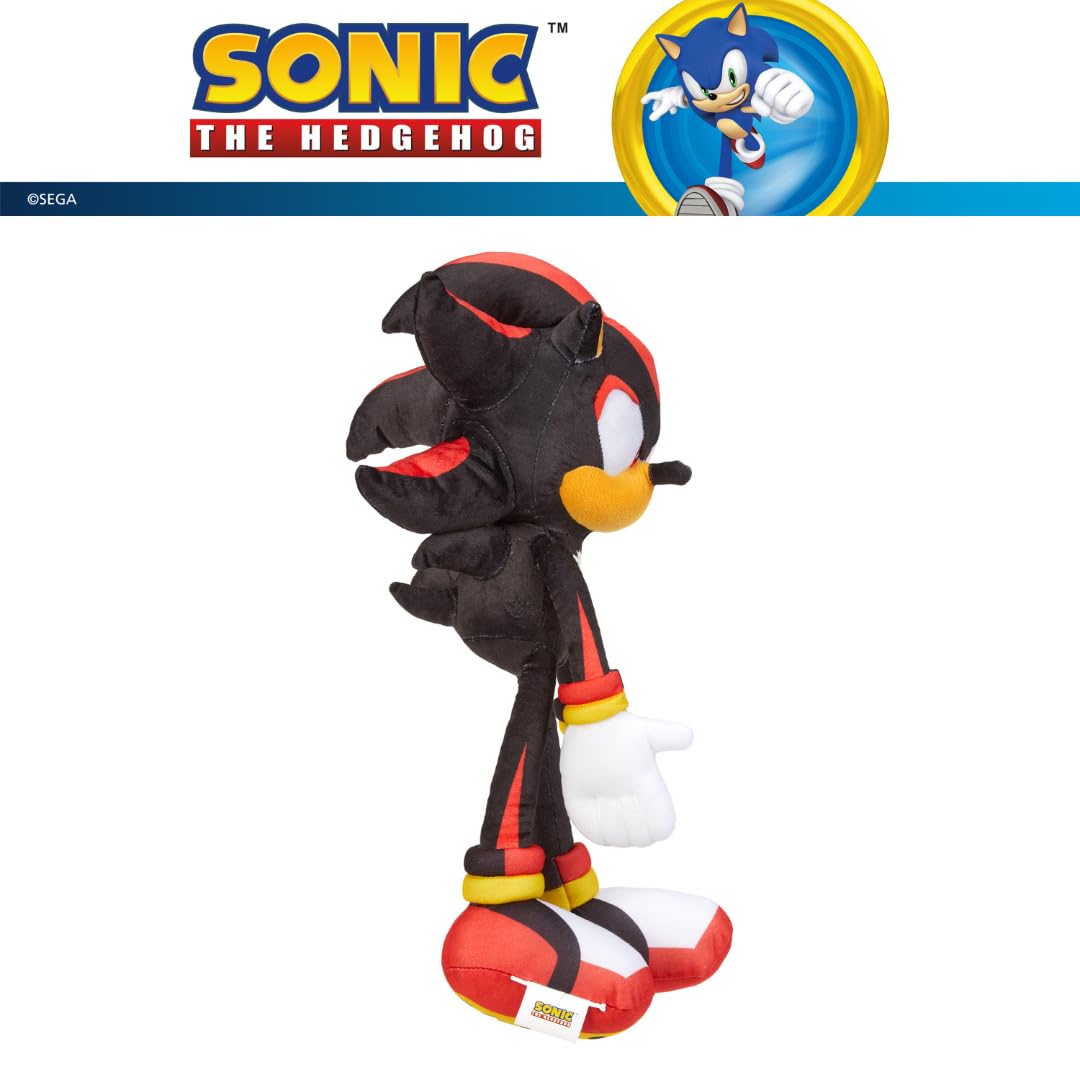 Sonic Shadow The Hedgehog Anime Kids Bedding Super Soft Plush Cuddle Pillow Buddy, One Size, (Officially Licensed Product)