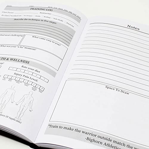 Bighorn Athletics Jiu Jitsu Training Bundle: Essential BJJ Finger Tape and Training Journal Included