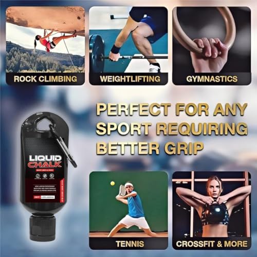 Liquid Chalk Gym 50ml Weightlifting Grip Support | Dancing Hand Chalk for Men Women Powerlifters Weightlifters Athletes Gymnasts Trainers Competitors Gym Studio Bouldering