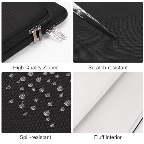 DOMISO 15.6 inch Laptop Case Sleeve Protective Cover Compatible with 16 inch MacBook Pro M4 M3 M2/Pro Max,15.6-16 inch HP Dell ASUS Lenovo Chromebook,Waterproof Computer Cases Bag with Handle,Black - color: Black, size: 15.6 inch