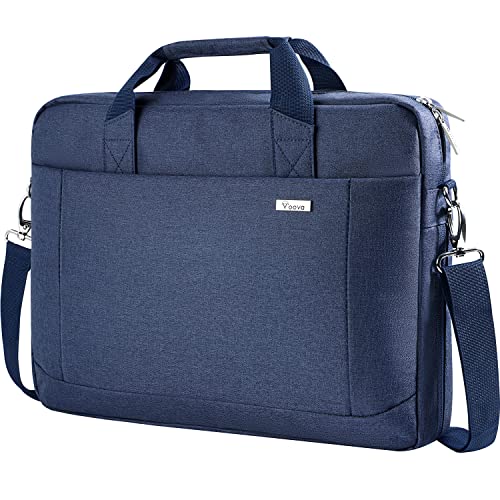 Voova 17.3-17 Inch Laptop Bag, Computer Bag, MacBook Bag, Blue | Expandable splash-proof 17.3-inch laptop messenger bag with removable strap; fits MacBook, HP, Dell, Lenovo and Asus - color: Blue, size: 17-17.3 Inch