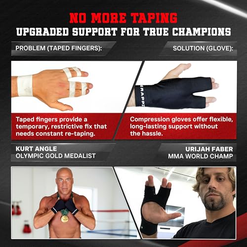 Finger Support Athletic Compression Gloves, Splint Alternative, Unisex XL | Athletic Buddy Tape & Trigger Finger Sleeve & Brace, Arthritis Pain Relief & Joint Stabilizer for All Sports - size: X-Large, style: Original Glove