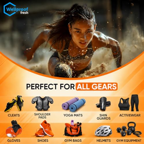 Stink Gone 2-in-1 Sports Equipment Cleaner & Odor Eliminator - 3X Enzyme Concentrate for Gloves, Hats, Helmets, Cleats, Shoes, Clothes, Gym Bags, Gym Equipment & Athletic Gear, 16oz