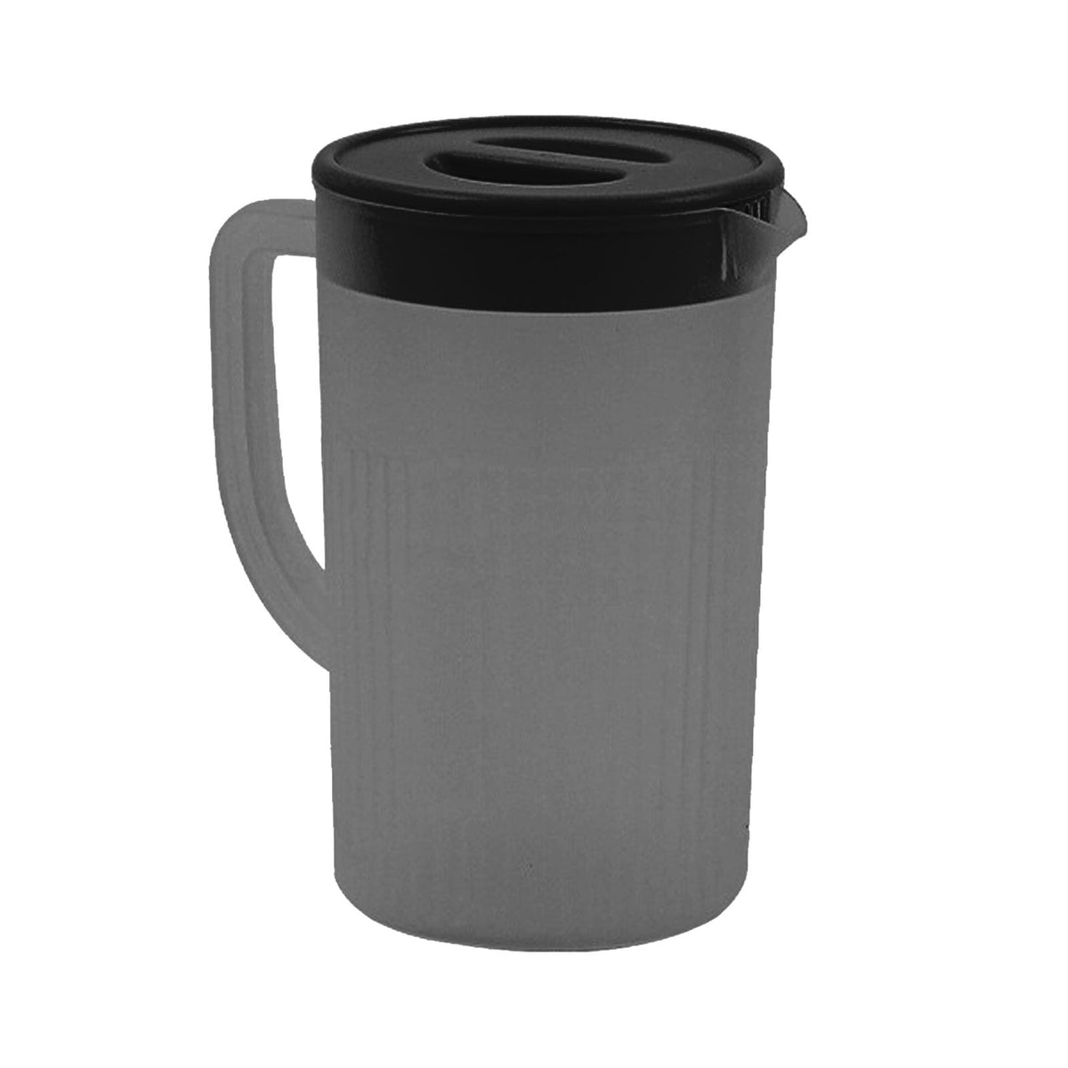 Plastic Pitcher, Cold 2.7L High Temperature Resistant Large Capacity Durable with Lid for Tea Drink (Black)