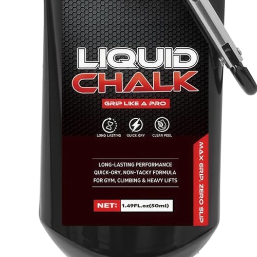 Liquid Gym Chalk 50ml Fitness Anti-Slip Supplies | Rock Climbing Chalk for Men Women Powerlifters Weightlifters Athletes Gymnasts Trainers Competitors Gym Studio Bouldering