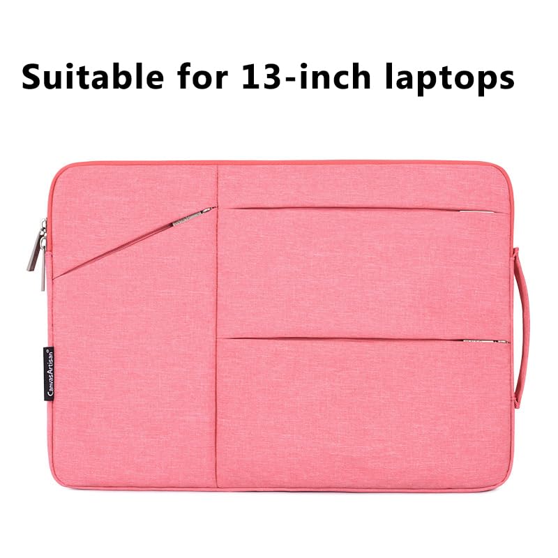 Laptop Case, Water-Resistant Laptop Sleeve Case with Pocket for MateBook, Briefcase Carrying Laptop Cover for 13"-14" - color: Black