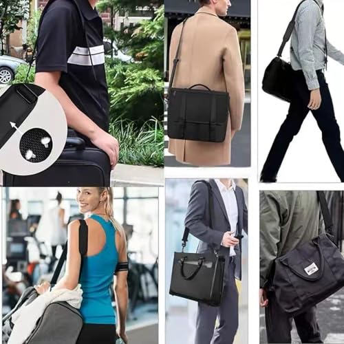 Wide Replacement Shoulder Strap Adjustable Crossbody Canvas Webbing for Messenger Bag Laptop Computer Bag - color: #1 - Green